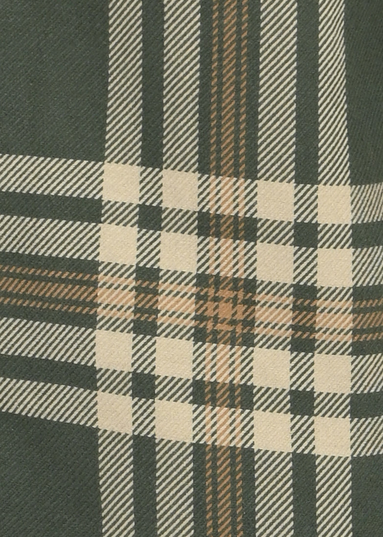 Multi-Colored Classic Check Shirt Green