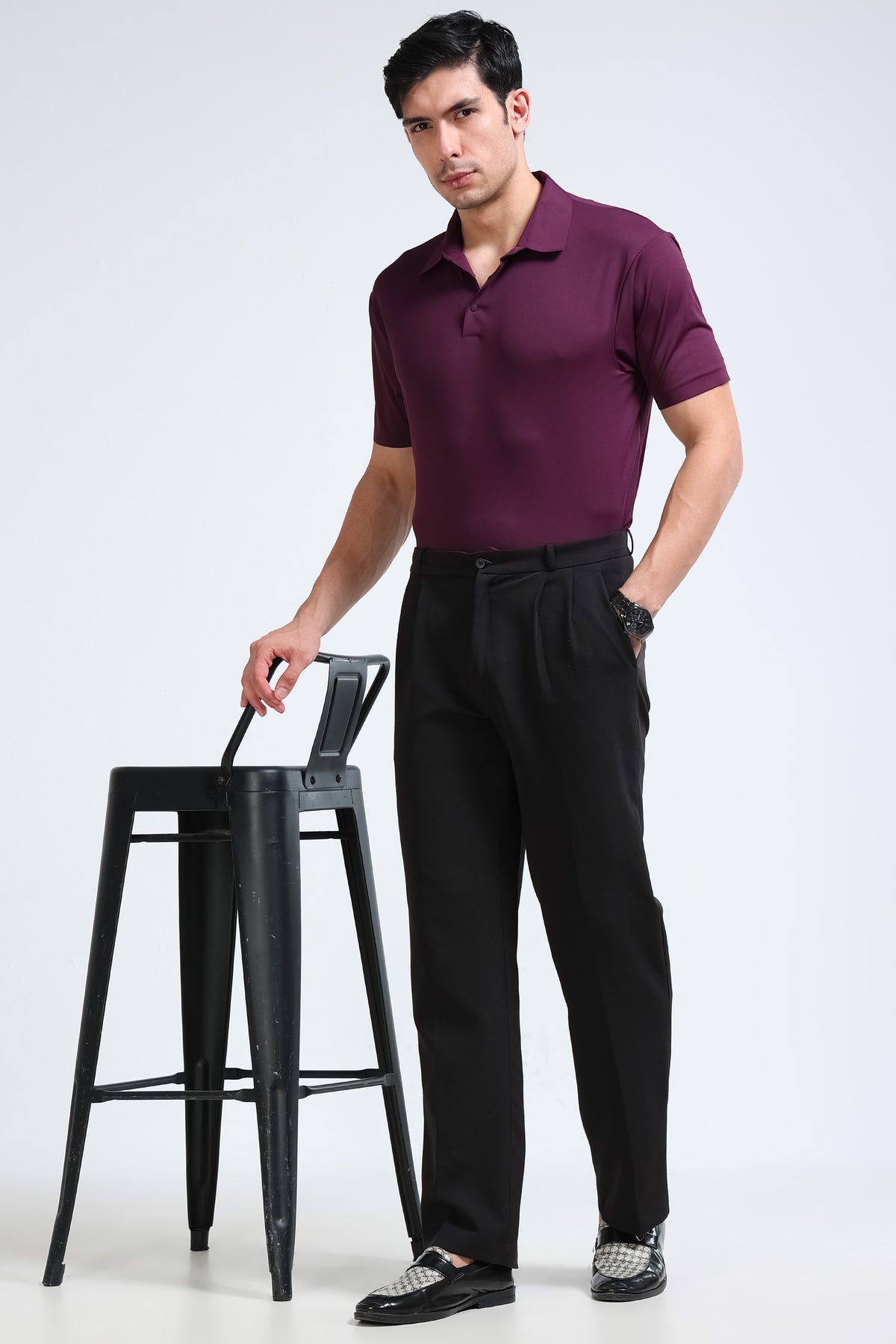 Purple Polo T-Shirt - Slim Fit
