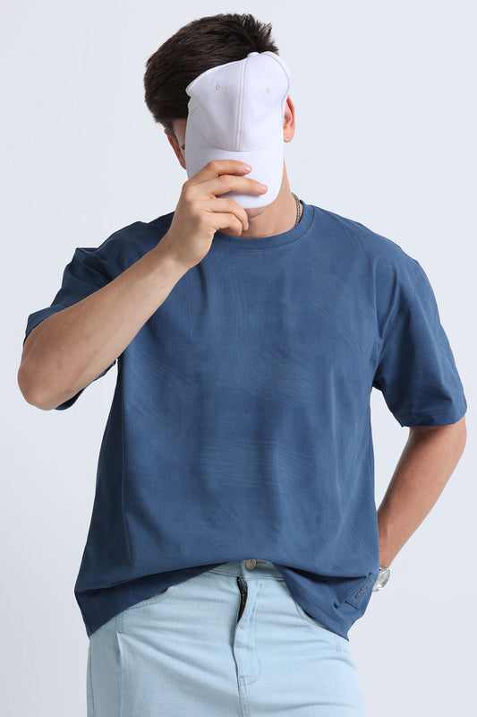 Relaxed Fit Oversized T-Shirt Navy Blue