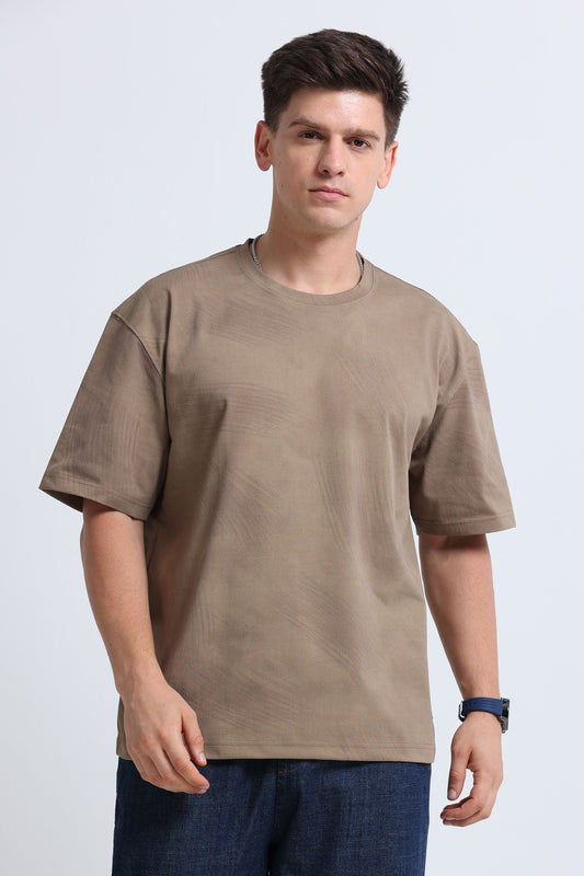 Relaxed Fit Oversized T-Shirt Khaki