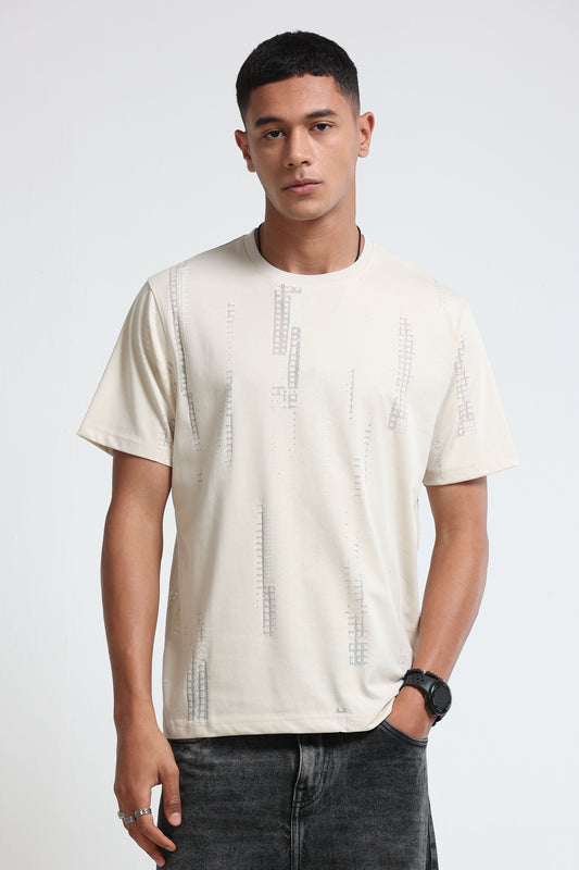 Everyday Round Neck Cream T-Shirt