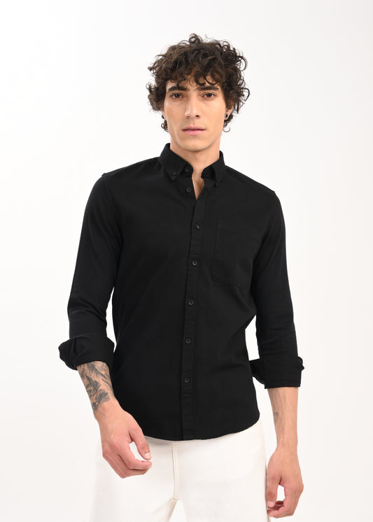 Everyday Essential Solid Shirt Black