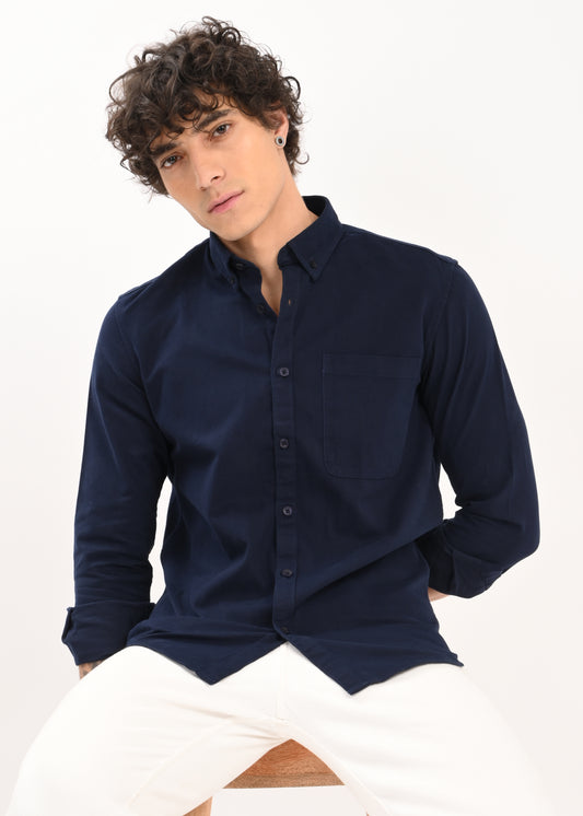 Everyday Essential Solid Shirt Navy