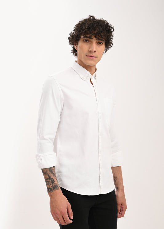 Everyday Essential Solid Shirt White