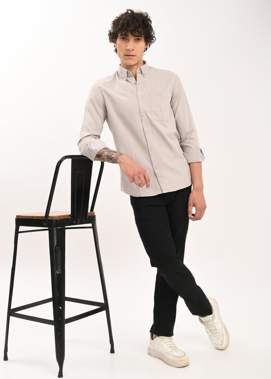 Everyday Essential Solid Shirt Lt Grey