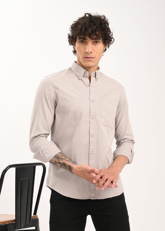 Everyday Essential Solid Shirt Lt Grey