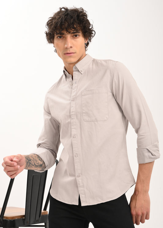 Everyday Essential Solid Shirt Lt Grey