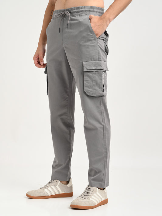 Cotton Cargo Trousers Lt Grey