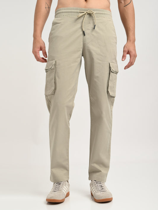 Cotton Cargo Trousers Lt Green