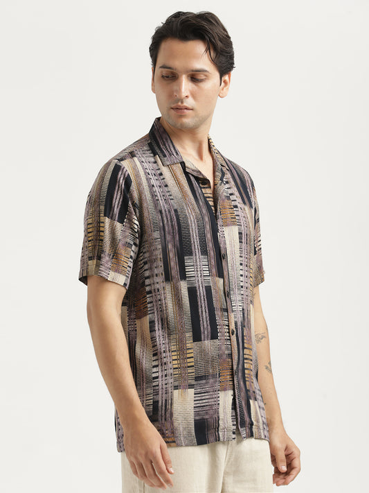 Printed Resort Shirt Lt Violet