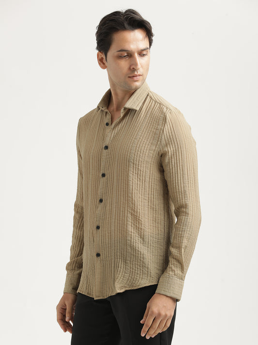 Feather Lite Nylon Shirt Khaki