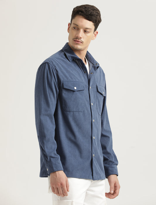 Corduroy Overshirt Blue