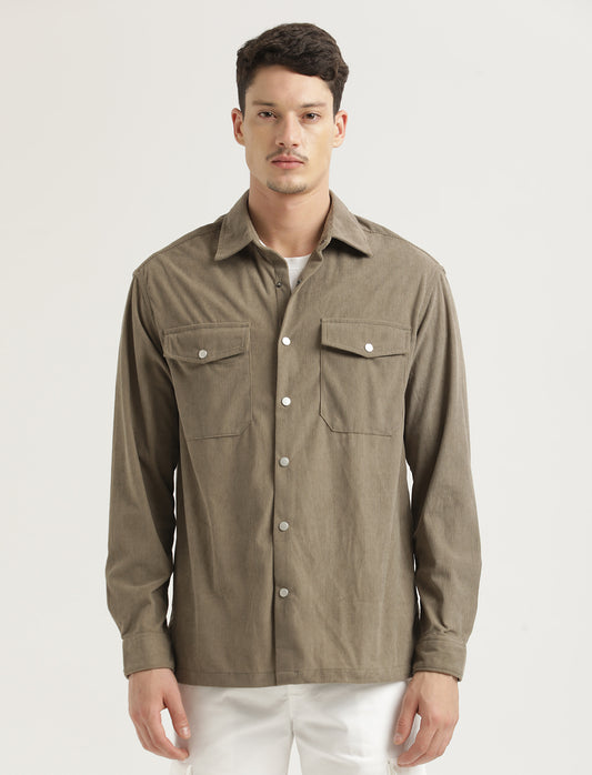 Corduroy Overshirt Olive