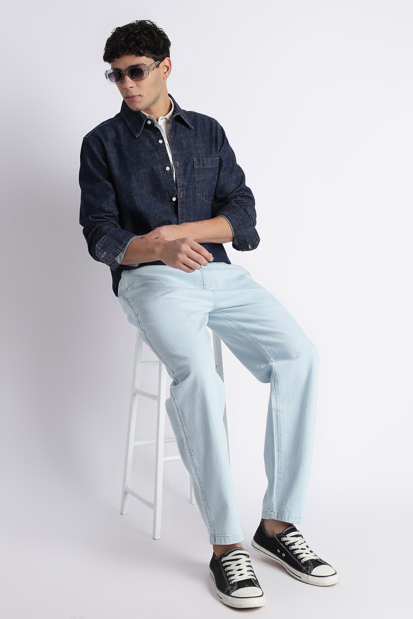 Indigo Denim Shirt for Men