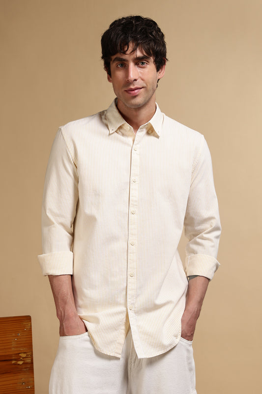 Essential Striped Shirt Yellow