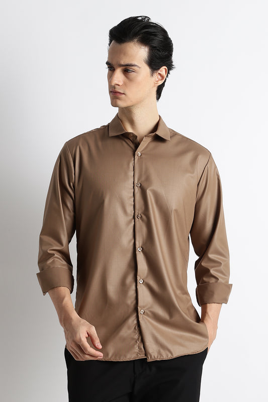Soft Performance Shirt Lt Brown