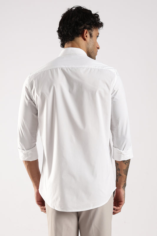 100% Cotton Slim Fit Shirt White