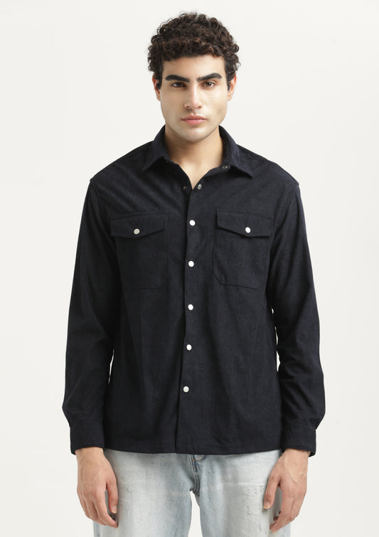 Corduroy Overshirt Navy