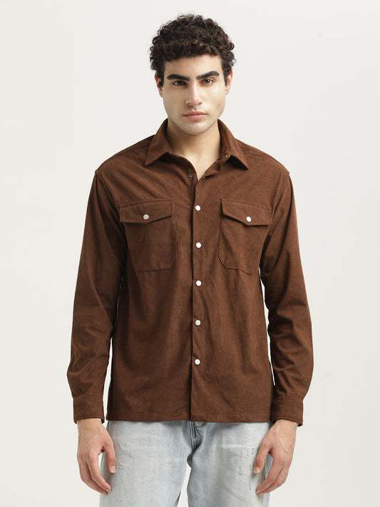 Corduroy Overshirt Brown