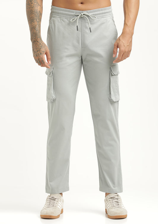Cotton Cargo Trousers Lt Blue