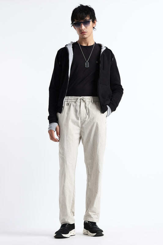 Streetwear Utility Drawcord Bottoms Cream