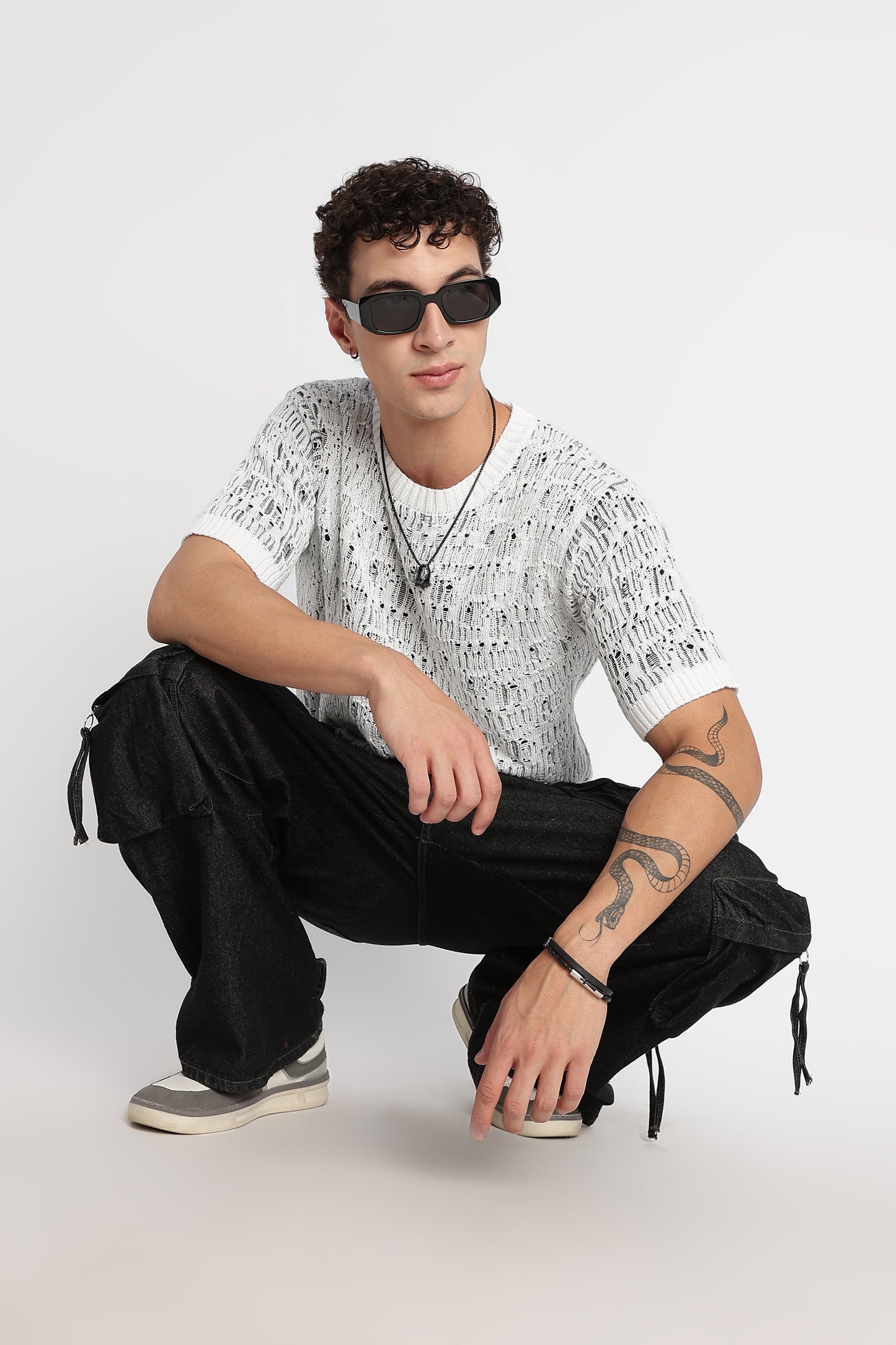 Crew Neck Casual Wear White