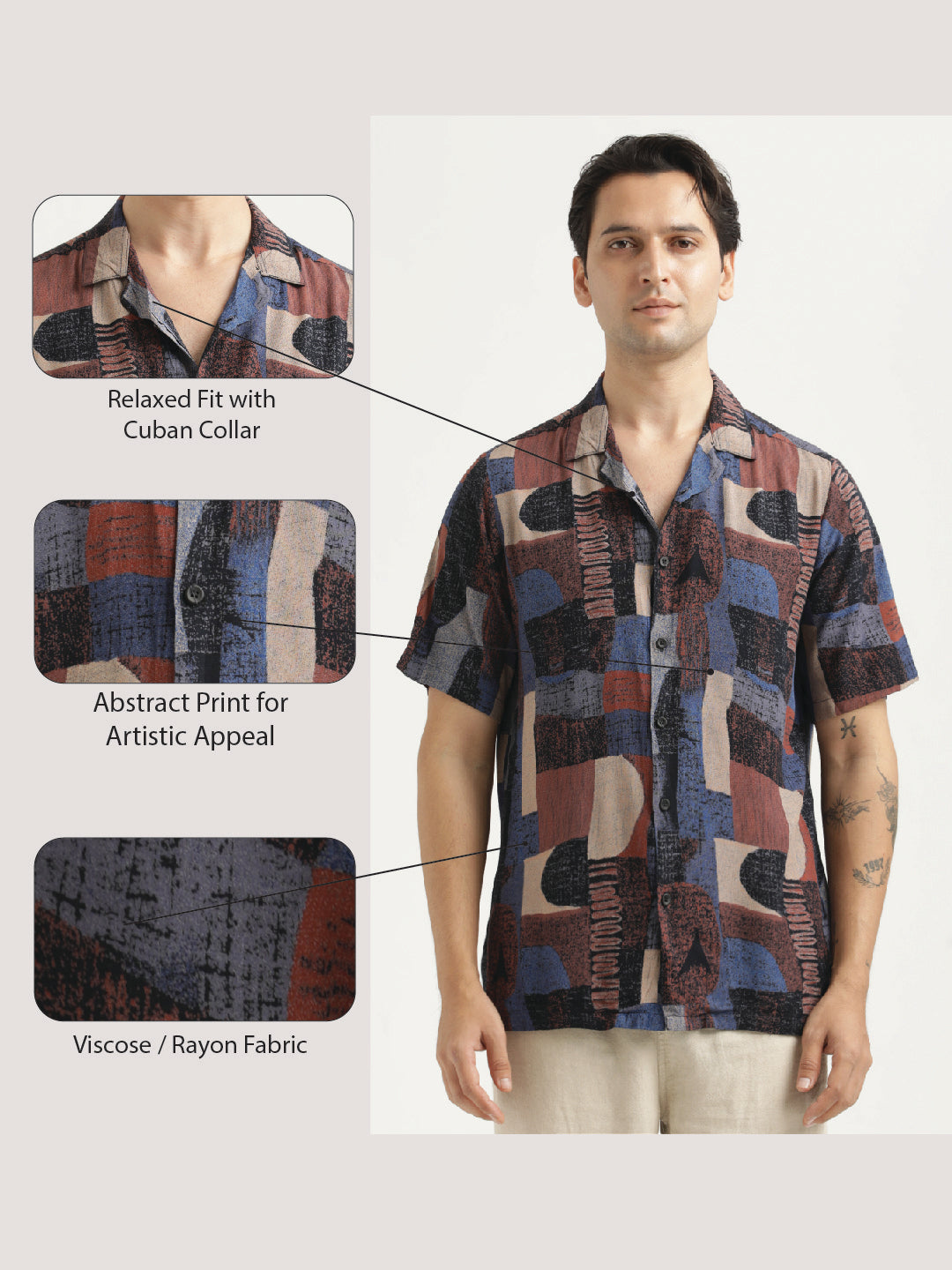 Printed Resort Shirt Violet