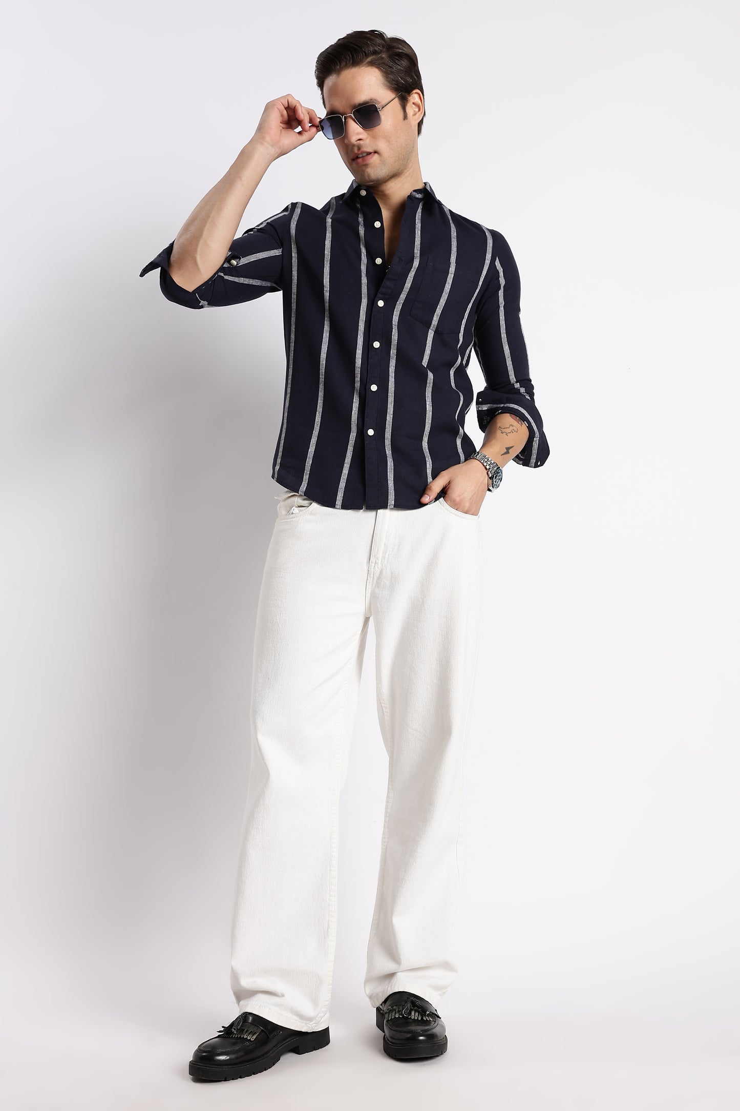 Classic Stripe Shirt Black