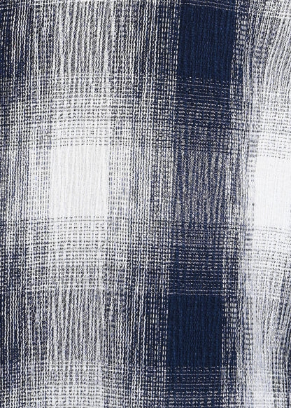 Textured Dobby Check Shirt White