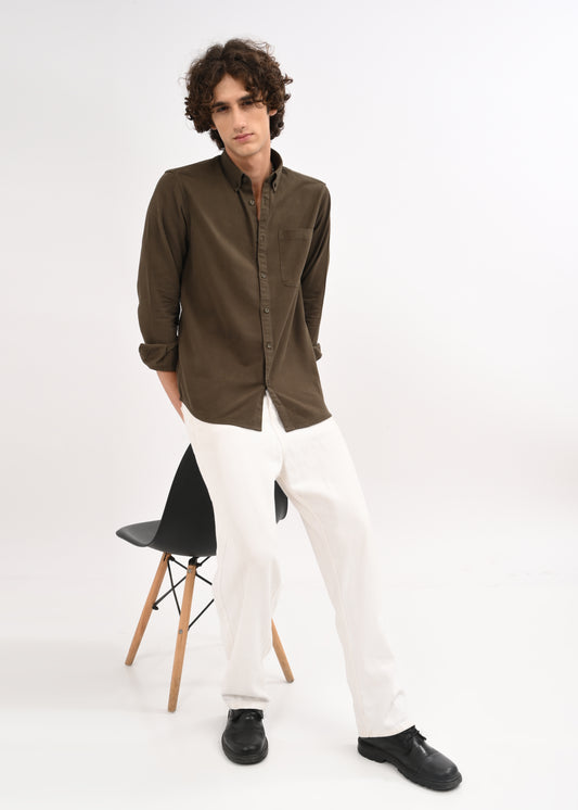 Everyday Essential Solid Shirt Olive