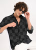 Self-Jacquard Shirt Black