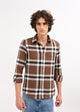 Herringbone Check Shirt Brown