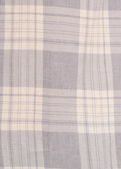 Linen Check Shirt Grey