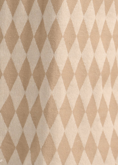 Diamond Self-Jacquard Shirt Beige