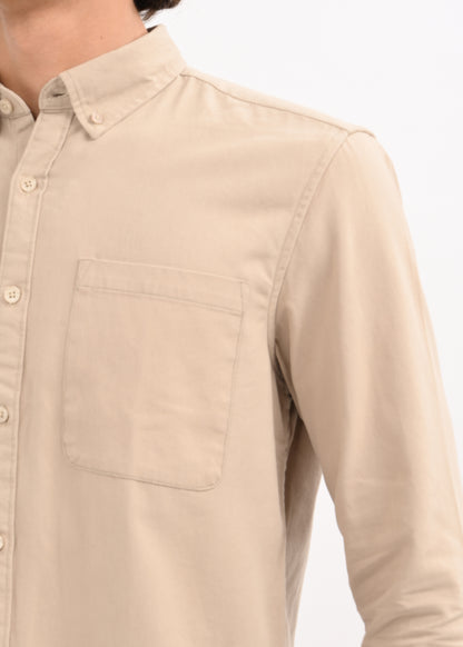 Everyday Essential Solid Shirt Beige