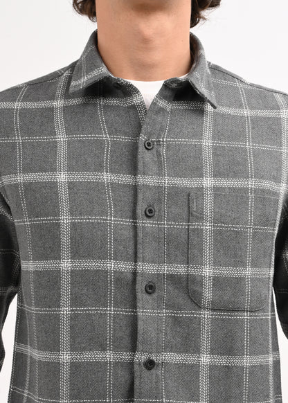 Check Shirt Dk Grey