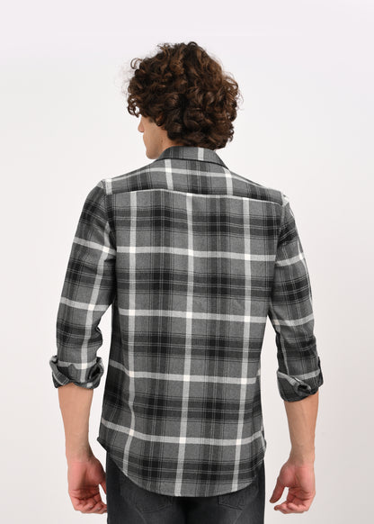 Check Shirt in Black