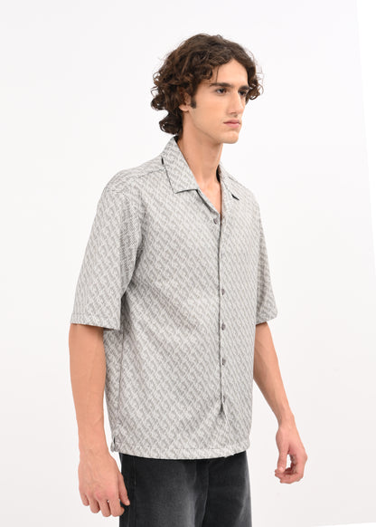 Signature Holiday Shirt Lt Grey
