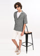Cuban Collar Knitted Shirt Charcoal