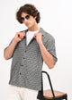 Cuban Collar Knitted Shirt Charcoal