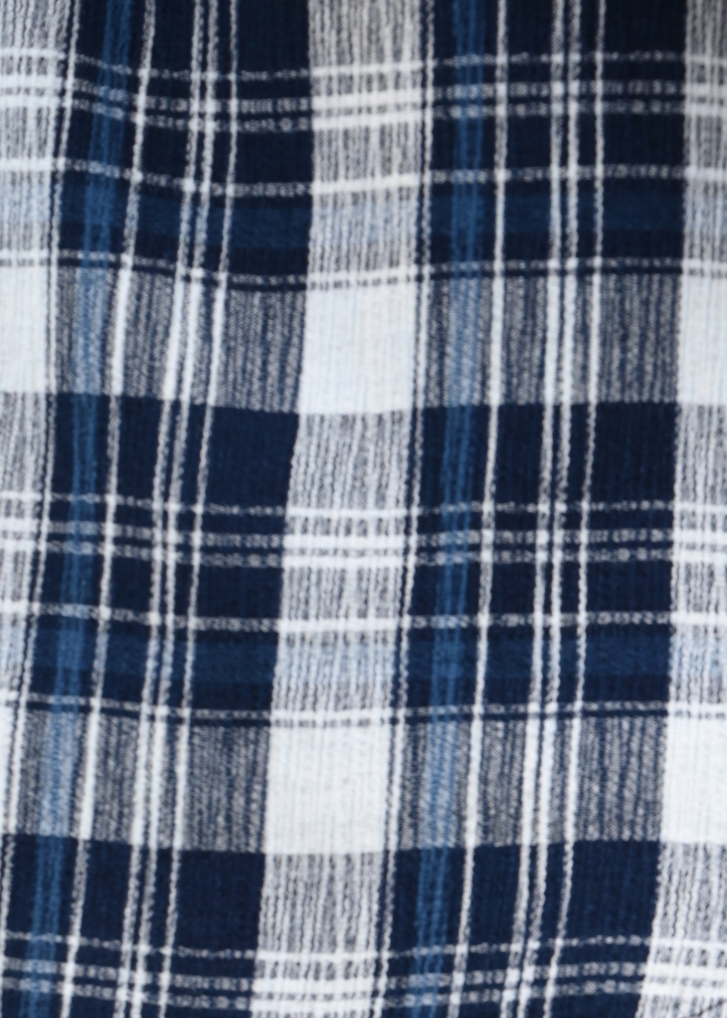 Textured Indigo Dobby Check Shirt Dk Navy