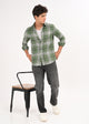Classic Bold Check Shirt Green