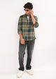 Multi-Colored Classic Check Shirt Green