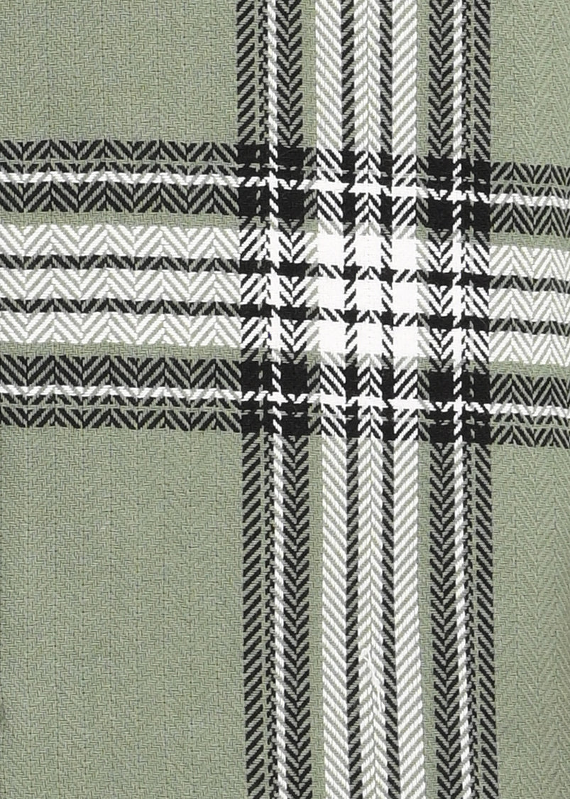 Herringbone Check Shirt Lt Green