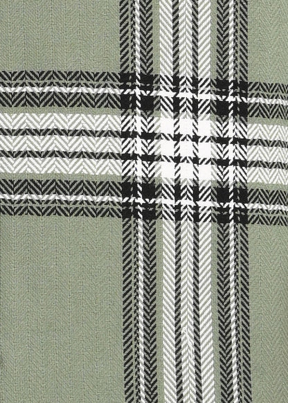 Herringbone Check Shirt Lt Green