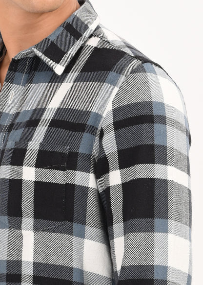 Classic Checked Shirt Blue