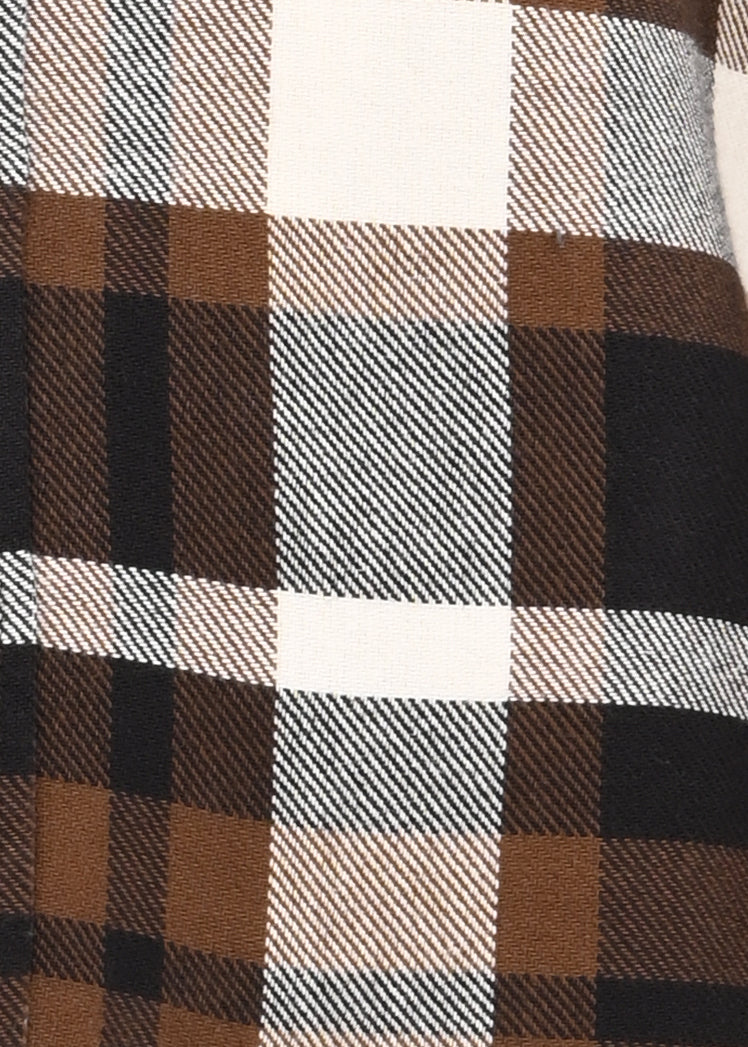 Classic Checked Shirt Brown