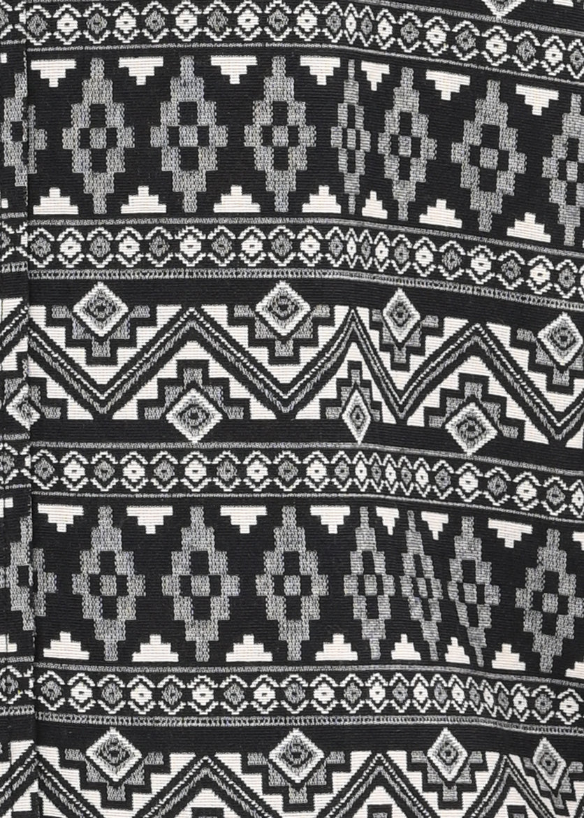 Textured Jacquard Tribal Shirt White