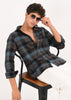 Multi-Colored Classic Check Shirt Blue
