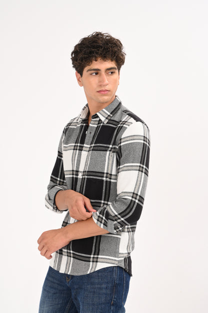 Classic Checked Shirt Black